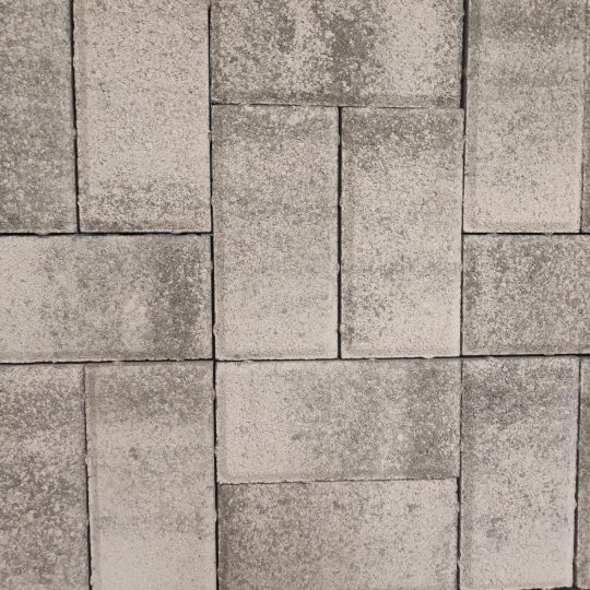 Фото 15 - Тротуарная плитка Брусчатка 10х20, Серо-Белая